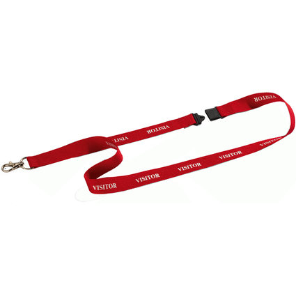 DURABLE Textilband 20 VISITOR, Lnge: 440 mm, rot
