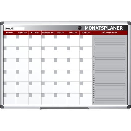 Bi-Office Planungstafel "Monatsplaner", 900 x 600 mm