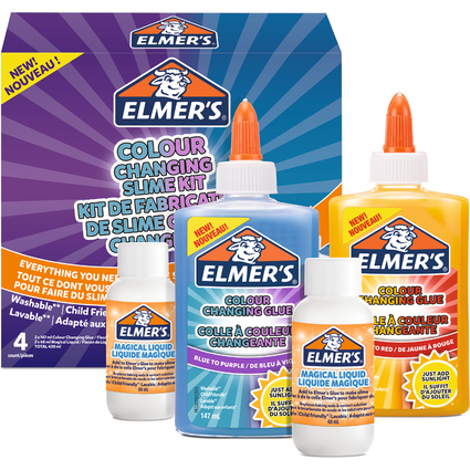 ELMER'S Slime Set "Color Changing Slime Kit", 4-teilig