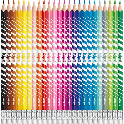 Maped Dreikant-Buntstift COLOR-PEPS, radierbar, 24er Etui