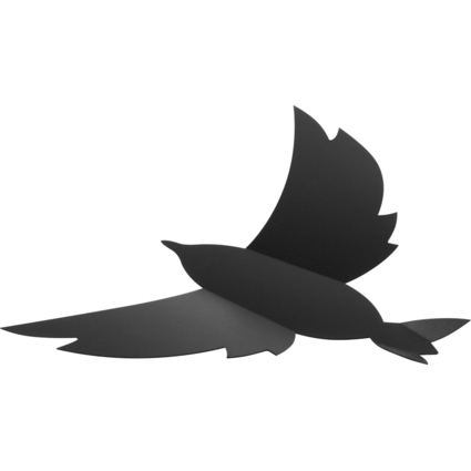 Securit 3D-Wand-Kreidetafel "BIRD", schwarz
