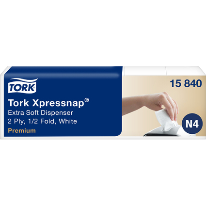 TORK Xpressnap Spender-Servietten, 213 x 330 mm, wei