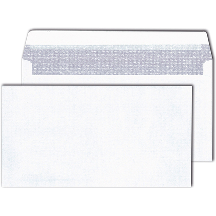 MAILmedia Briefumschlag 125 x 235 mm, hochwei, ohne Fenster