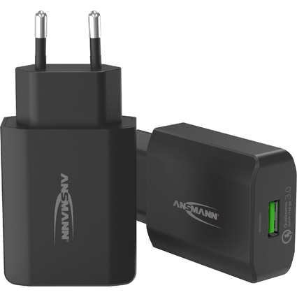 ANSMANN USB-Adapterstecker HOME CHARGER 130Q, schwarz