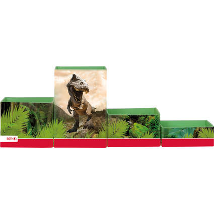 ROTH Multikcher-Set "Tyrannosaurus", aus Karton, 4 Fcher