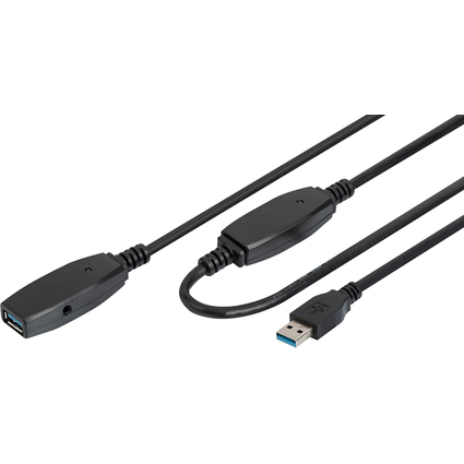 DIGITUS Aktives USB 3.0 Verlngerungskabel, 10,0 m