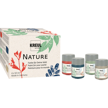 KREUL Kreativfarbe Nature, 4 x 50 ml Set