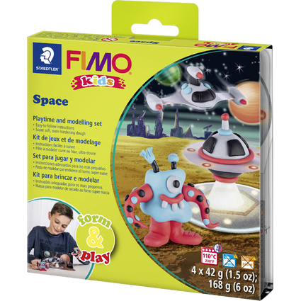 FIMO kids Modellier-Set Form & Play "Space Monster", Level 2