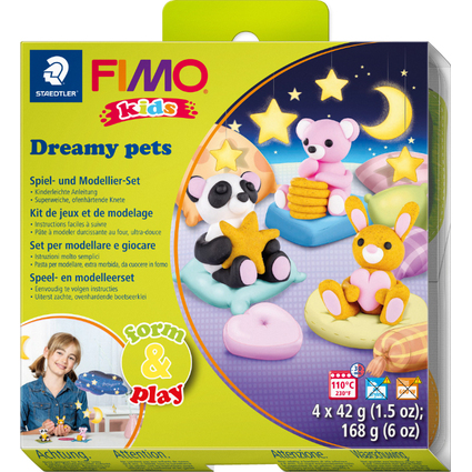 FIMO kids Modellier-Set Form & Play "Dreamy pets"