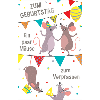 SUSY CARD Geburtstagskarte "Museparty 2"