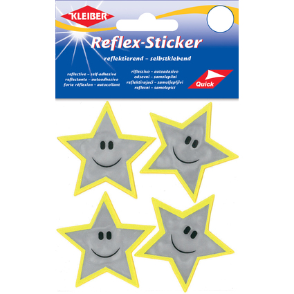 KLEIBER Reflex-Sticker "Sterne", silber