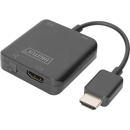 DIGITUS 4K HDMI Audio Extraktor Konverter, schwarz