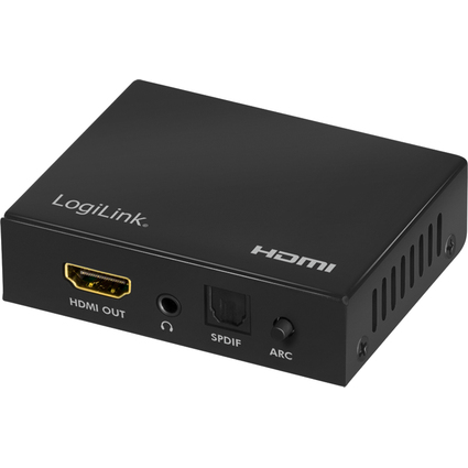 LogiLink 4K/60Hz HDMI Audio Extraktor, schwarz