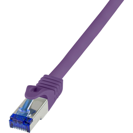 LogiLink Patchkabel Ultraflex, Kat.6A, S/FTP, 0,25 m,violett