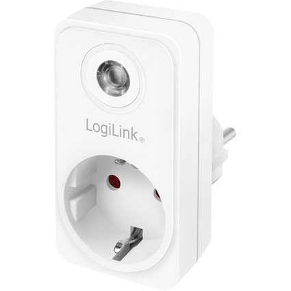 LogiLink Adapterstecker mit Dmmerungssensor, wei