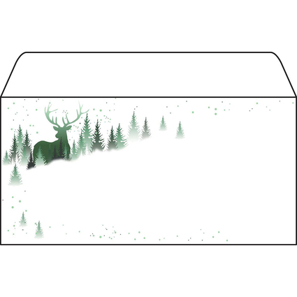 sigel Weihnachts-Motiv-Umschlag "Christmas Forest", DIN lang