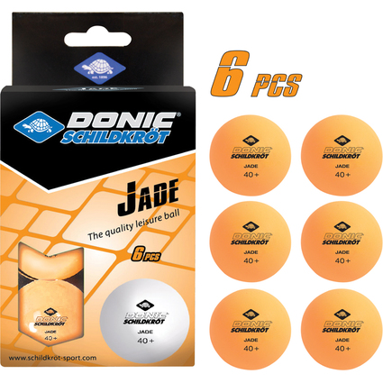 DONIC SCHILDKRT Tischtennisball "Jade", 6er Box, orange