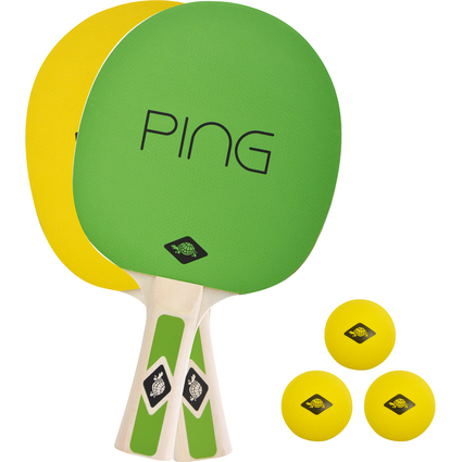 DONIC SCHILDKRT Ping Pong Set, grn/gelb