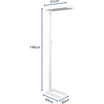 MAUL LED-Stehleuchte MAULjaval, dimmbar, wei