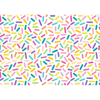 SUSY CARD Geschenkpapier "Sprinkles white", auf Rolle