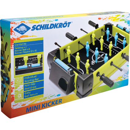 SCHILDKRT Mini Tisch Kicker, (B)500 x (T)450 x (H)100 mm
