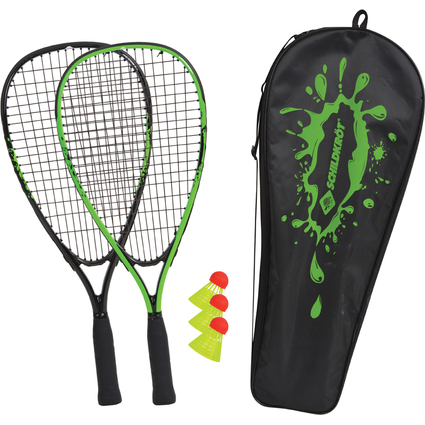 SCHILDKRT Speed Badminton Set, schwarz / grn