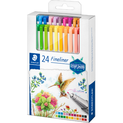 STAEDTLER Fineliner triplus Design Journey, 24er Etui