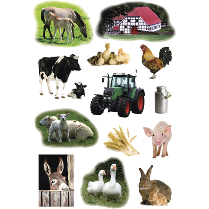 HERMA Sticker DECOR "Bauernhoftiere Foto"