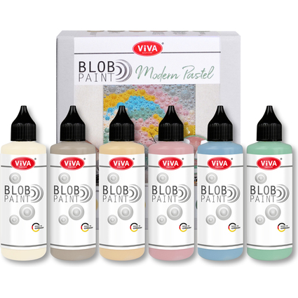 ViVA DECOR Blob Paint Farbset "Modern Pastel", 6-teilig