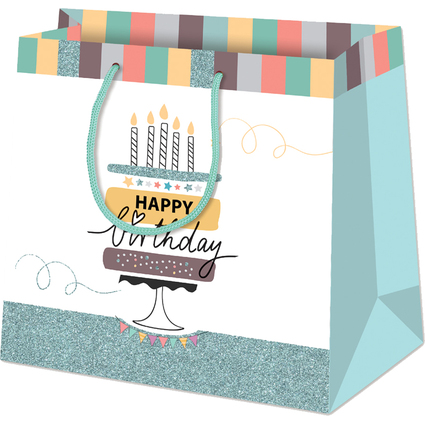 SUSY CARD Geschenktte "Happy Eco B-day Cake", mittel