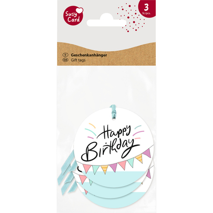 SUSY CARD Anhngerkarte "Happy Eco B-day Garland"