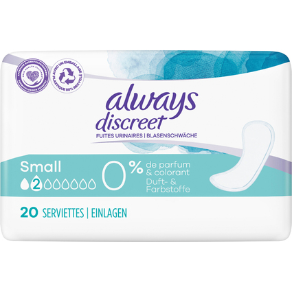 always Discreet Inkontinenz-Einlage Small 0%