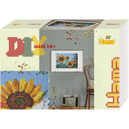 Hama Bgelperlen midi Art "Sonnenblumen", Geschenkpackung