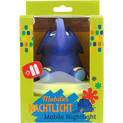 ANSMANN Mobiles Nachtlicht "Elefant", blau/grn