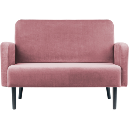 PAPERFLOW 2-Sitzer Sofa LISBOA, Samtbezug, pink