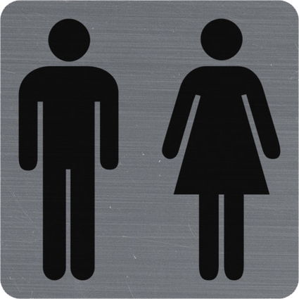EXACOMPTA Hinweisschild "Toiletten Damen/Herren"