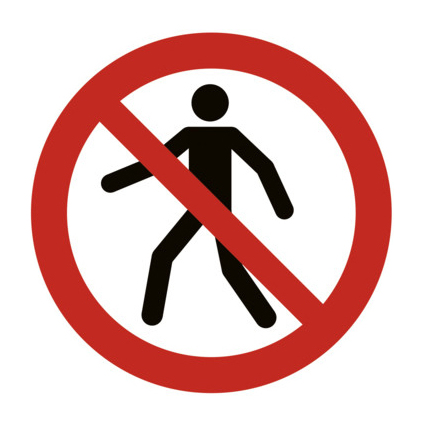 EXACOMPTA Hinweisschild "Durchgangsverbot"