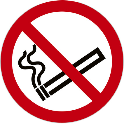 EXACOMPTA Hinweisschild "Rauchen verboten", rot/wei