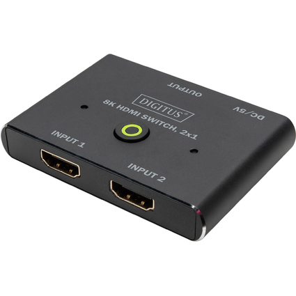 DIGITUS 8K HDMI Switch, 2x1, schwarz