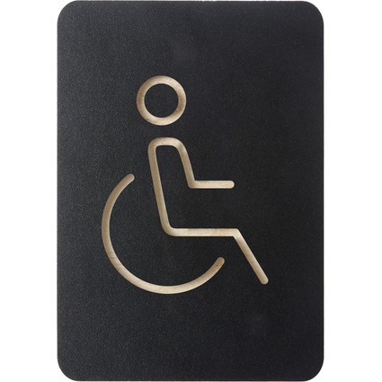 EUROPEL Piktogramm "WC Behinderte", schwarz