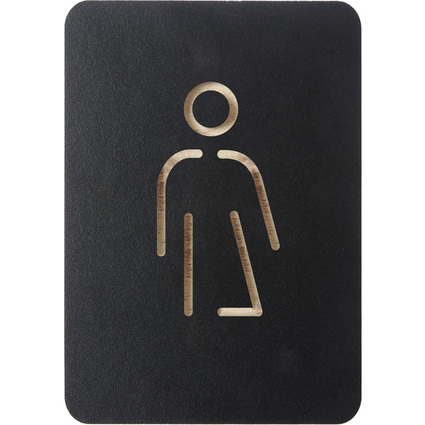 EUROPEL Piktogramm "WC Genderneutral", schwarz