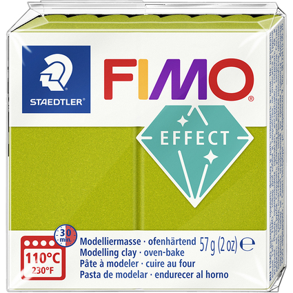 FIMO EFFECT Modelliermasse, grn-metallic, 57 g