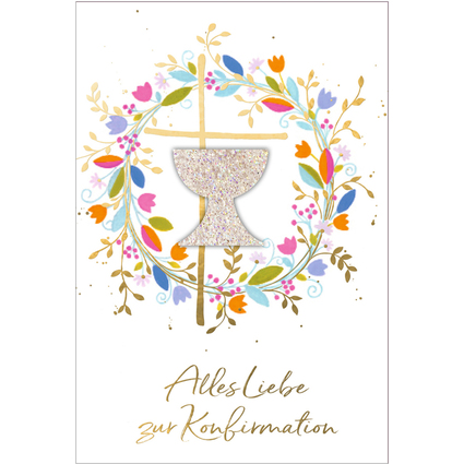 SUSY CARD Konfirmationskarte "Symbolkranz"