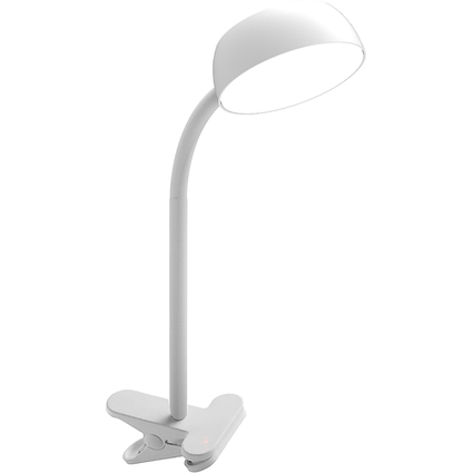 UNiLUX LED-Klemmleuchte SAMY, flexibler Arm, wei