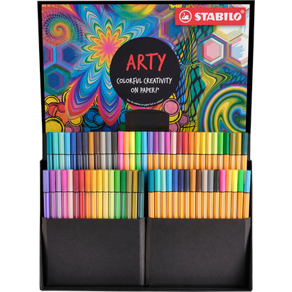 STABILO Kreativ-Set Pen 68 & point 88 "ARTY", 68er Etui