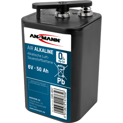 ANSMANN Zink-Luft Alkaline Batterie 4R25, 6 Volt