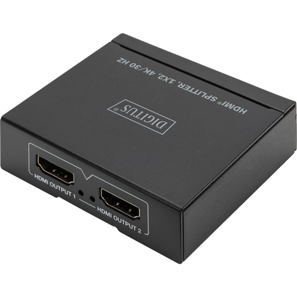 DIGITUS 4K HDMI Splitter, 1x2, 4K / 30 Hz, schwarz
