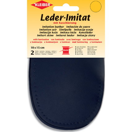 KLEIBER Leder-Imitat mit Kaschierung, 100 x 150 mm, marine