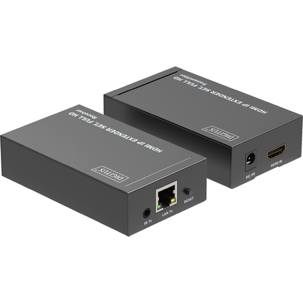 DIGITUS HDMI IP Video Extender Set, 120 m, schwarz