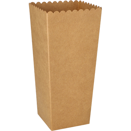 PAPSTAR Popcorn-Box Pappe "pure" eckig, 1.300 ml